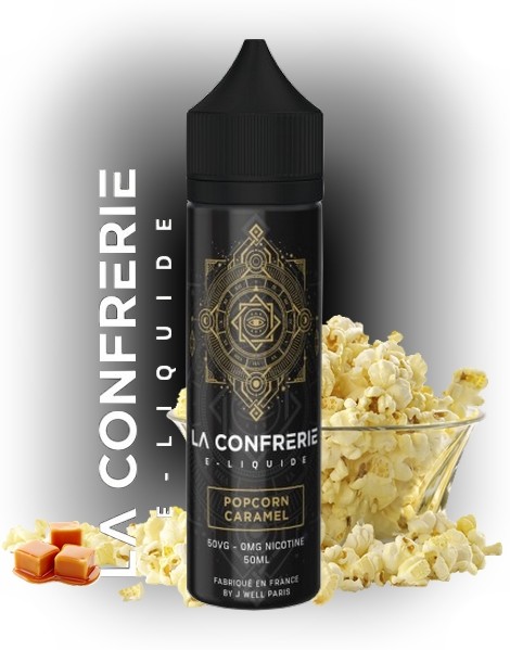 JWell Montélimar - E-liquide Pop 50ml Pop Corn Caramel