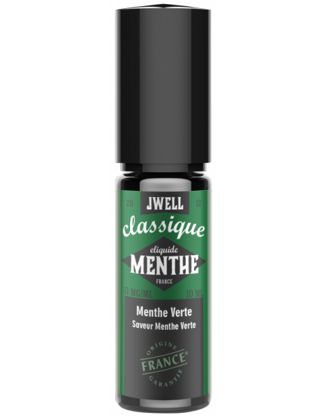 JWell Montélimar - E-liquide Menthe Verte 10ml - Menthe Douce